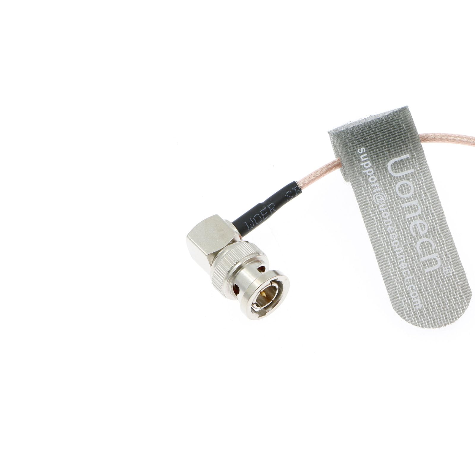 Uonecn RG179 Right Angle BNC to Right Angle DIN 1.0/2.3 mini BNC 75ohm Coaxial Cable Video Cable for Blackmagic HyperDeck Shuttle 50cm 4