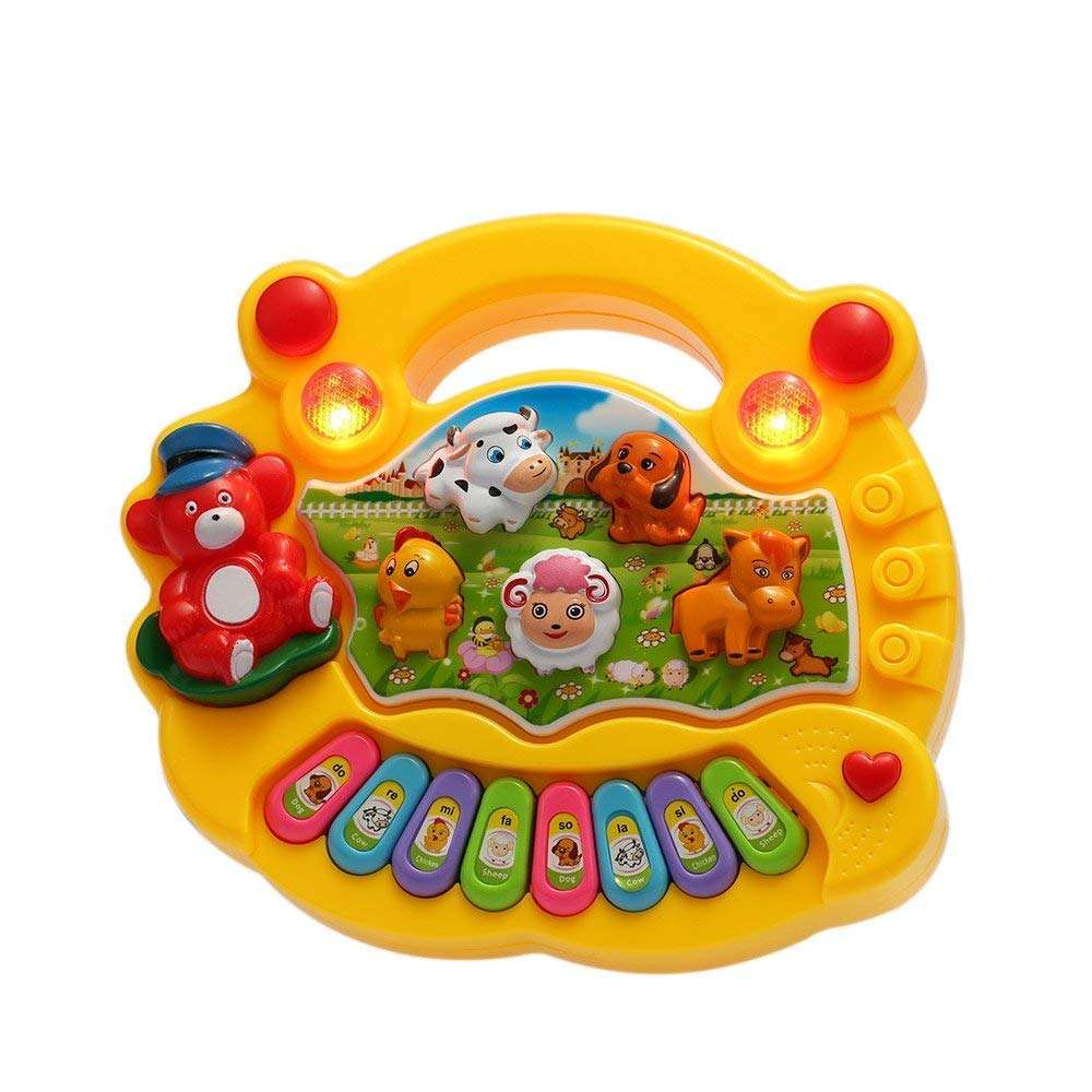 Cartup Cute Musical Mini Animal Farm Piano Toy for Boys and Girls|Flashing Lights and Music (Animal Piano) 3