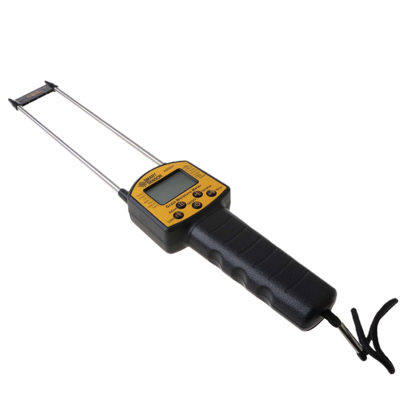 Smart Grain Moisture Meter LCD Digital Display Moisture Tester Sensor with Probe for Corn Wheat Rice Bean Wheat Flour Fodder Rapeseed Seed Moisture Testing 1