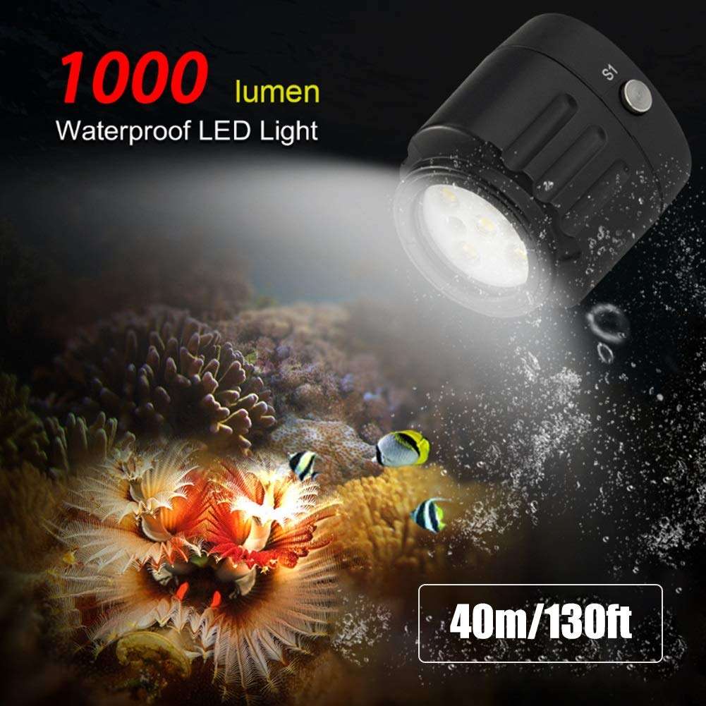 Heitune Diving 40m Depth Waterproof LED Fill Light Photography Camera Shooting Accessory 5