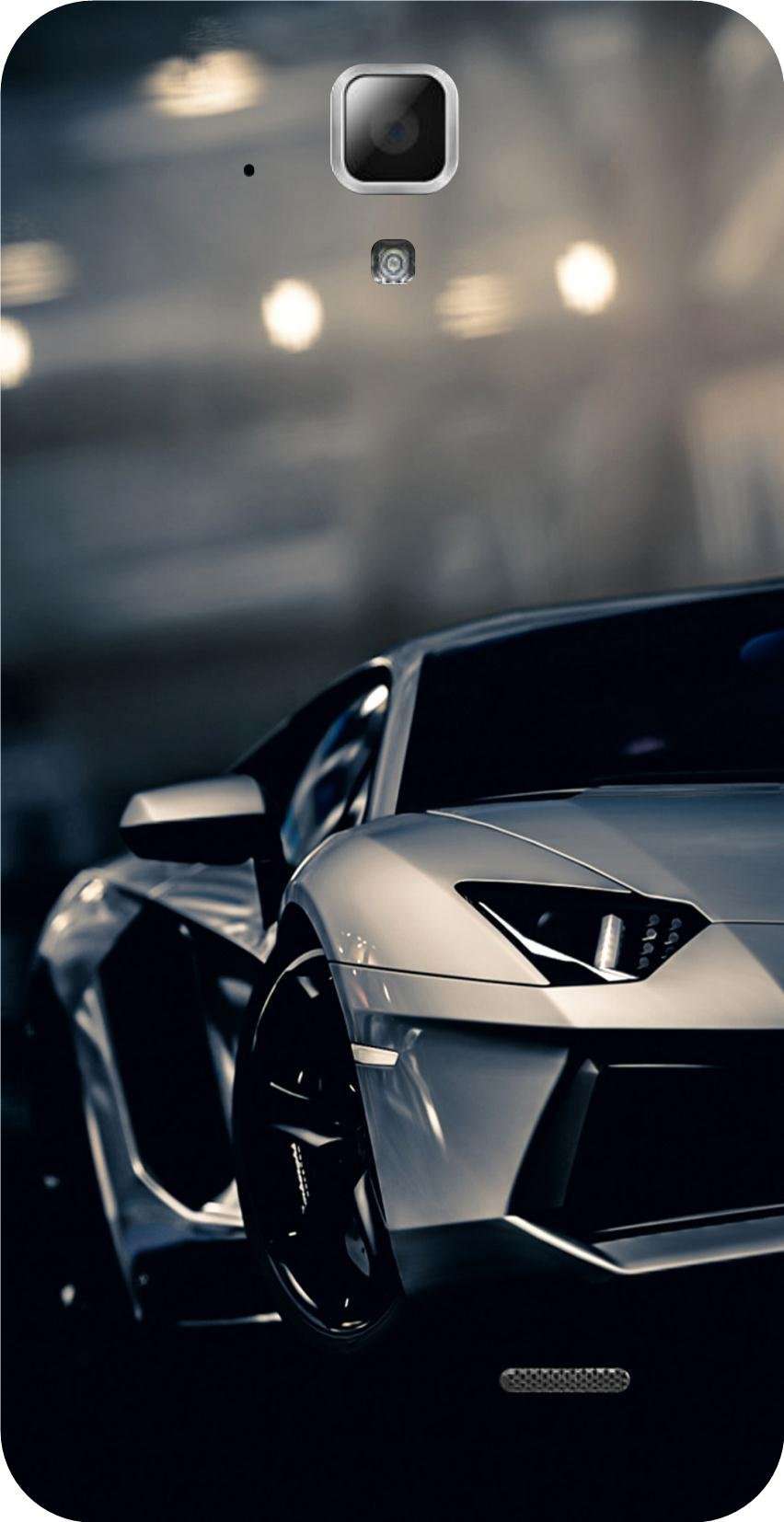 Shengshou Sports Car Design Mobile Back Cover for Lenovo A536 - Black