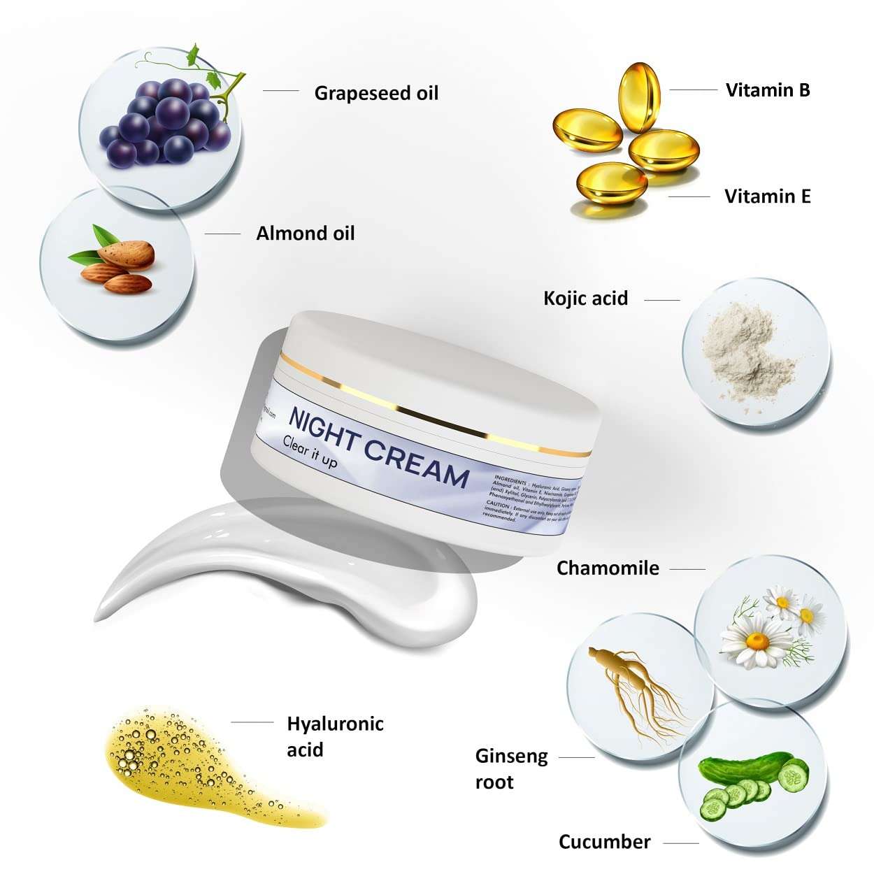 BONUM CUTIQ Night Cream Skin Whitening & Smooth | Remove Dark Spot, Pregnancy Mark & Scars | Repair Wrinkle & Sign of Aging | Treat mild irritation & inflammation 3