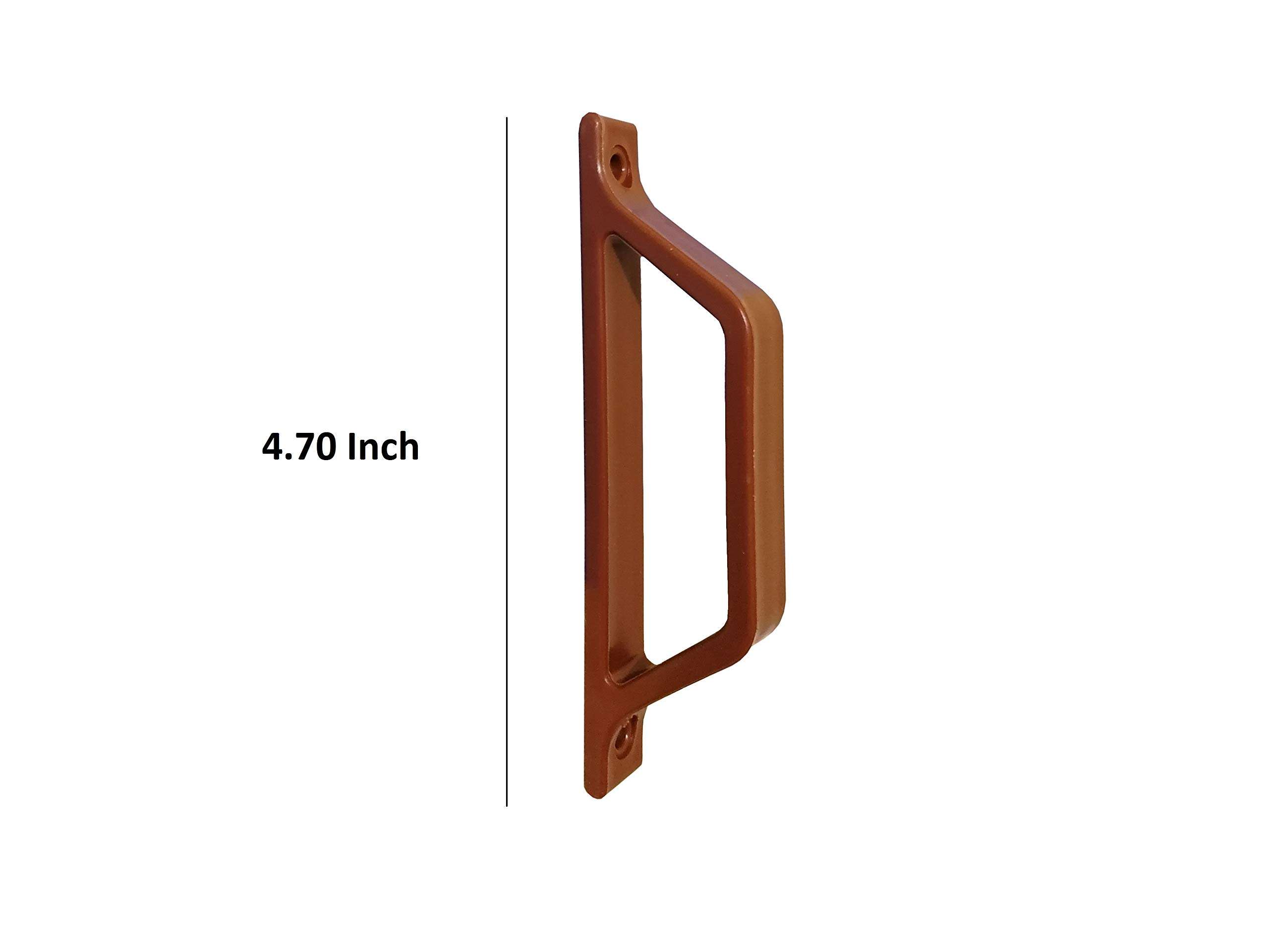 OC TRADE Barn Door Handles - Sliding Glass Door Handle - 3 Pcs Door Handle, 18 Pieces Screws, 4.70 Inch - Sliding Door Handle - Gate Handle - Door Pull Handle - Garage Door Handle - Handles for Wood 6