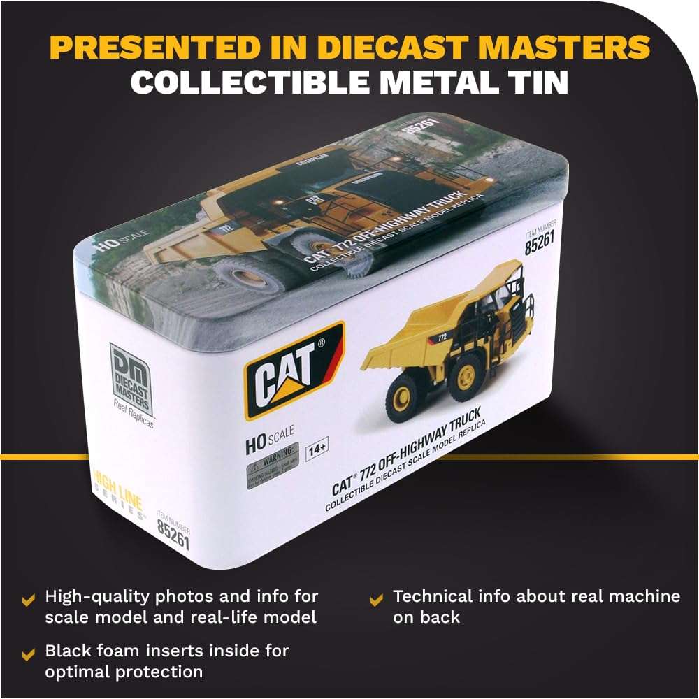 Diecast Masters 1/87 Caterpillar 772 Off-Highway Truck- High Line Series 6