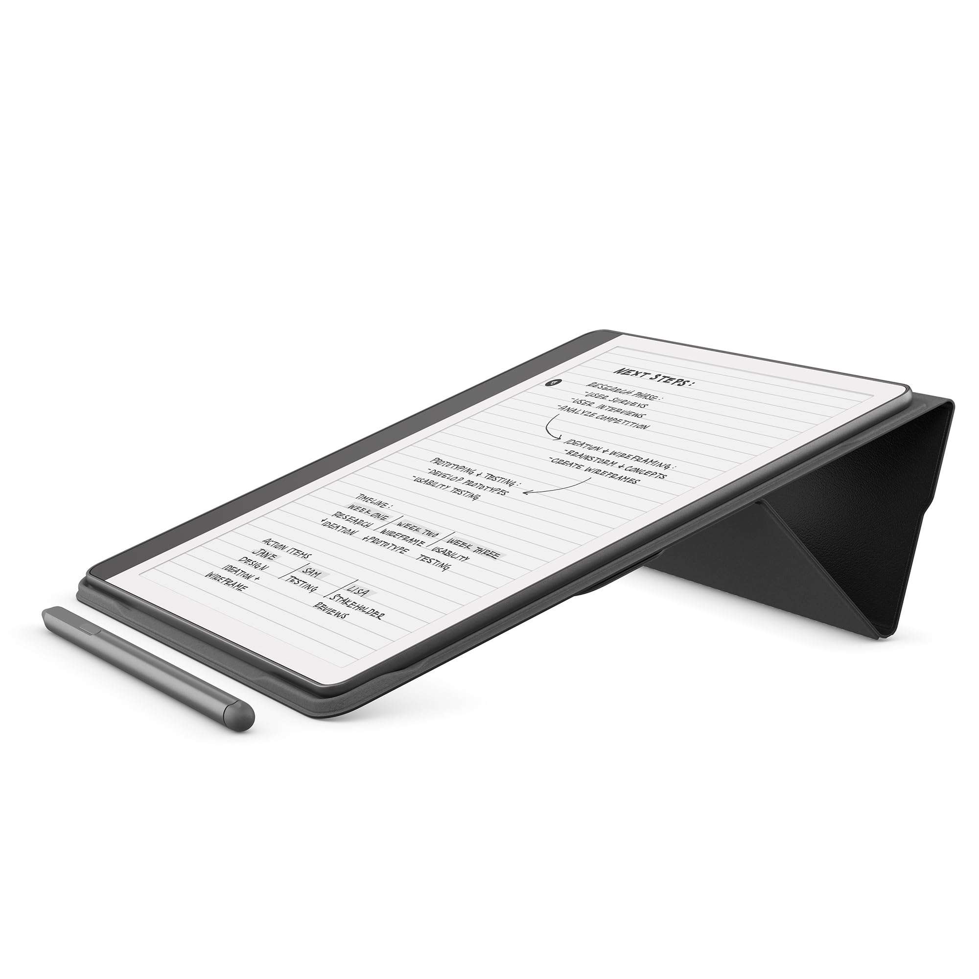 Amazon Kindle Scribe Leather Folio Cover with Magnetic Attach, Sleek Protective Case 6