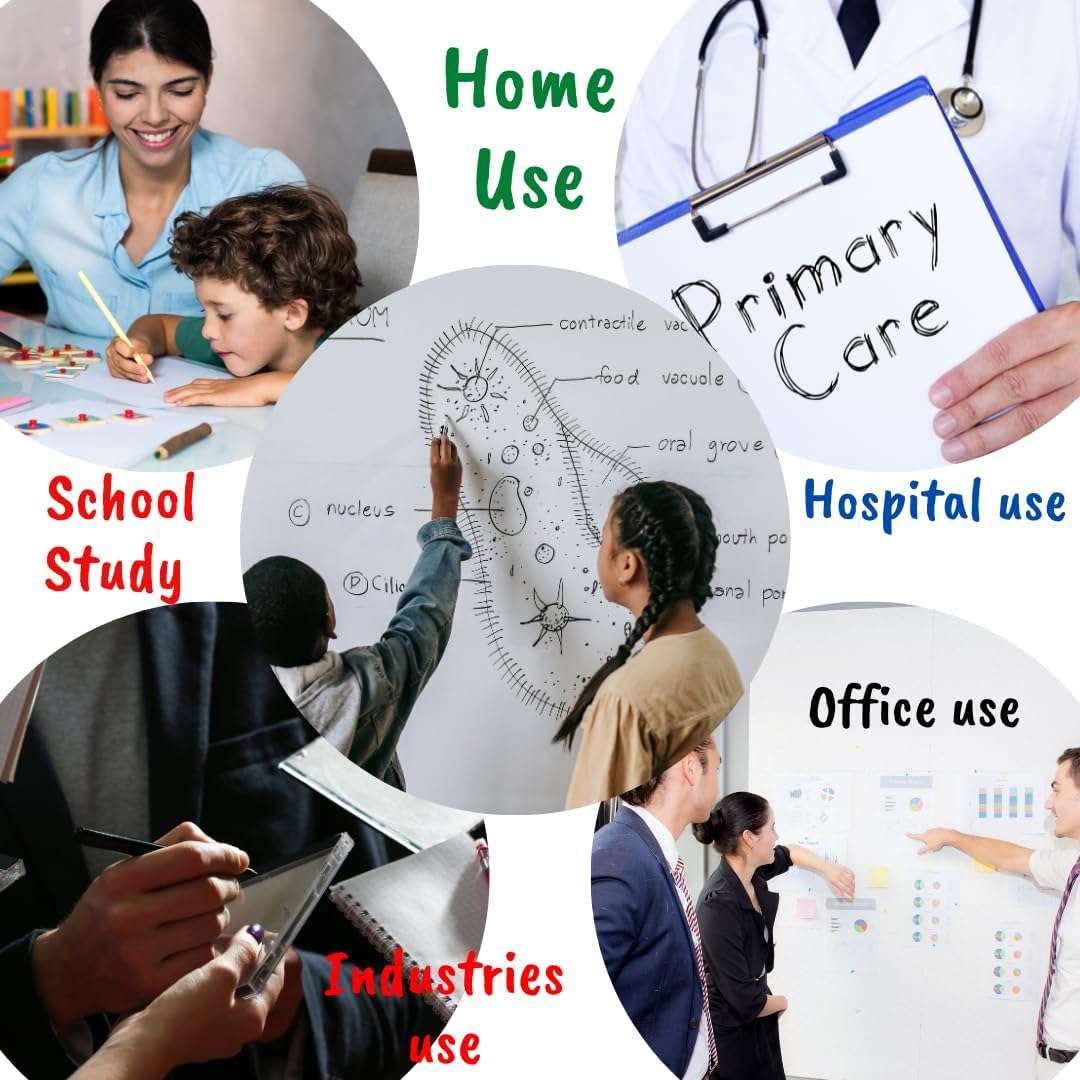 Soni Officemate Slim Whiteboard Marker, Assorted Colour-(4 Pcs- 2 Sets) 6