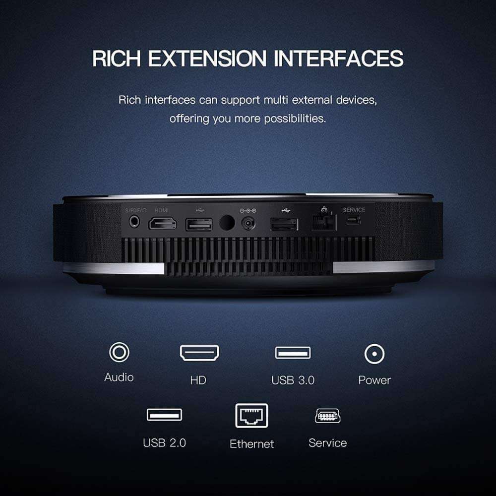 KDUFHC Bluetooth Projector, Projector Support 4K, Full HD Native 1080P Projector Compatible w/TV Stick, PS5 4