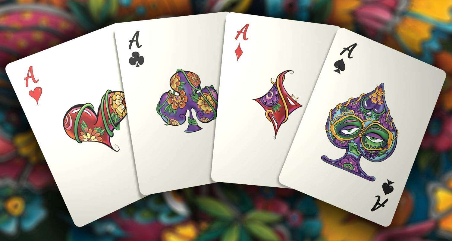 Brain Vessel Cargo Masquerade Deck of Playing Cards with Custom Artwork by Denyse Klette (Mardi Gras Edition) 6