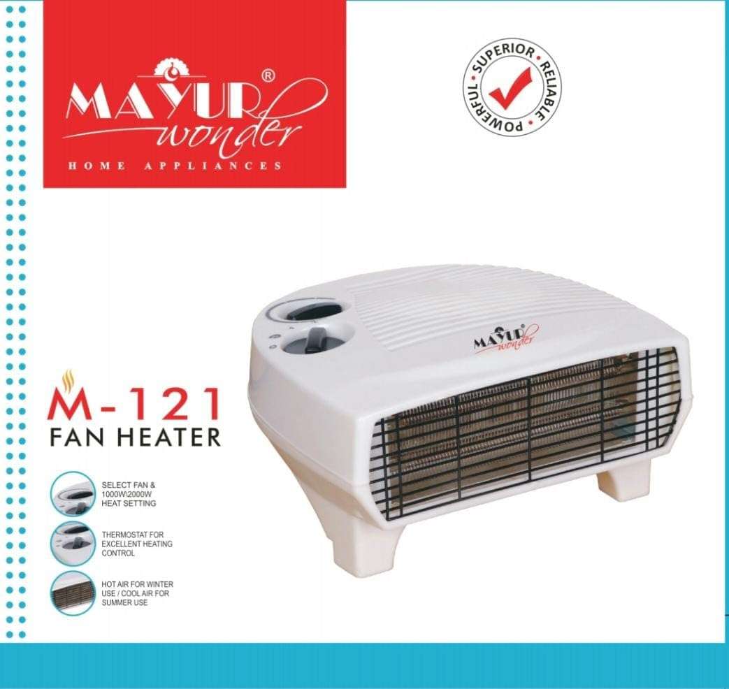 Generic Wonder M-121 Fan Heater, 1000/2000W, Thermostat for Heating Control, Hot/Cool Air 1
