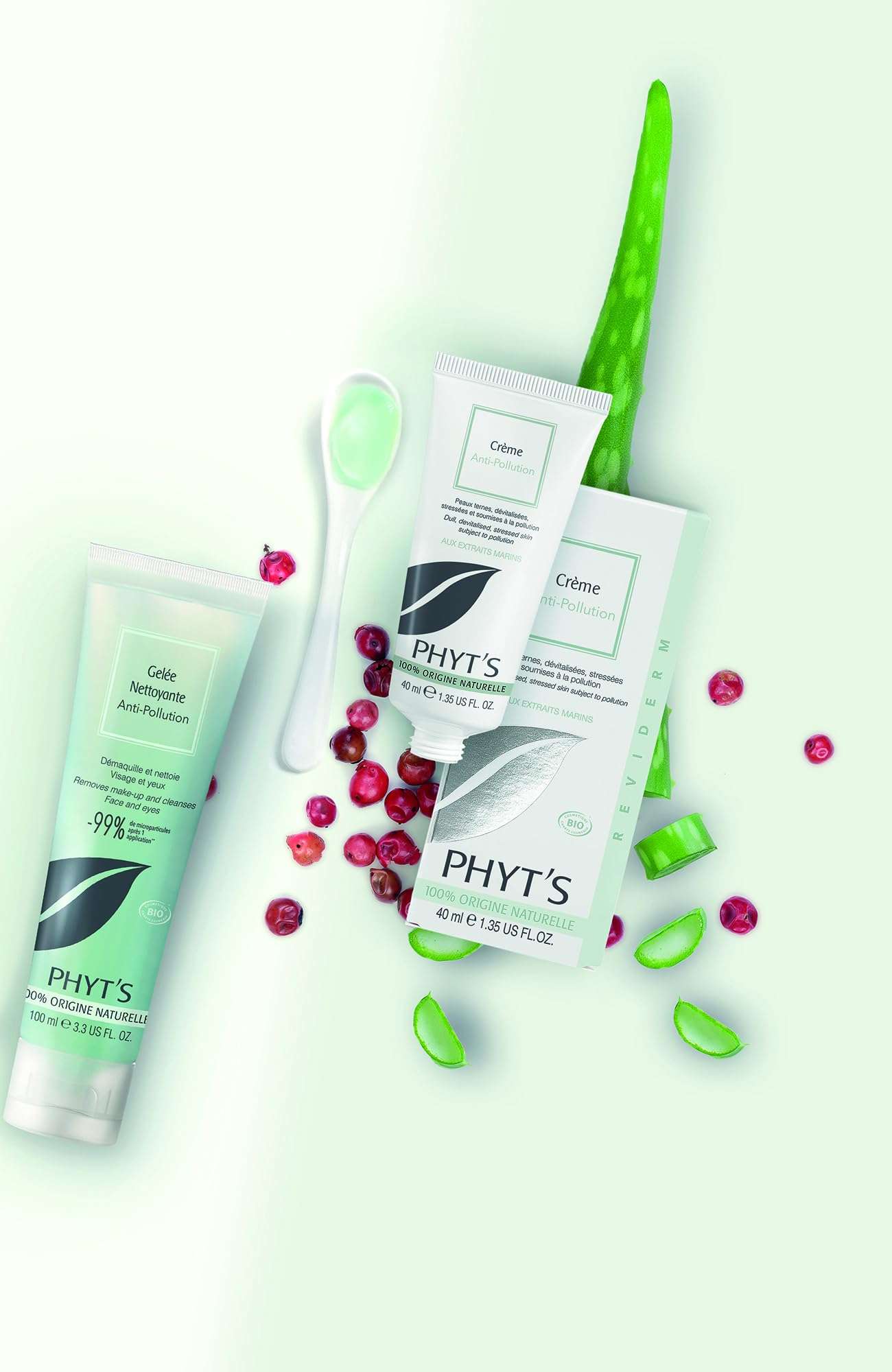 Phyts Anti-Pollution Cream - Face Moisturizer with Hazelnut Oil and Aloe Vera - Face Cream for Oily, Normal to Combination Skin - 1.35 oz 6