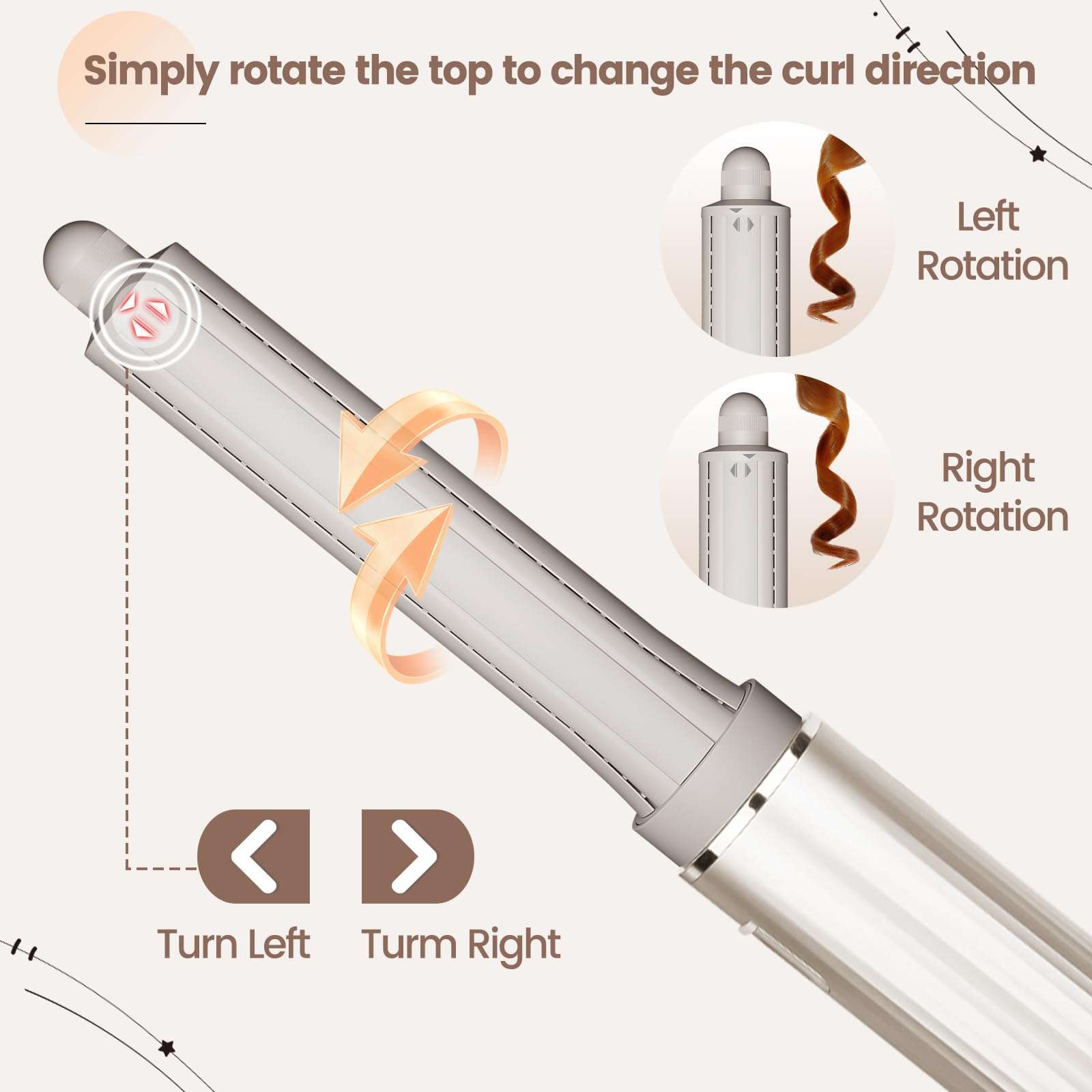 AFDD Upgraded Round Volumizing Brush and Long Barrel Curling Compatible with Shark FlexStyle 6