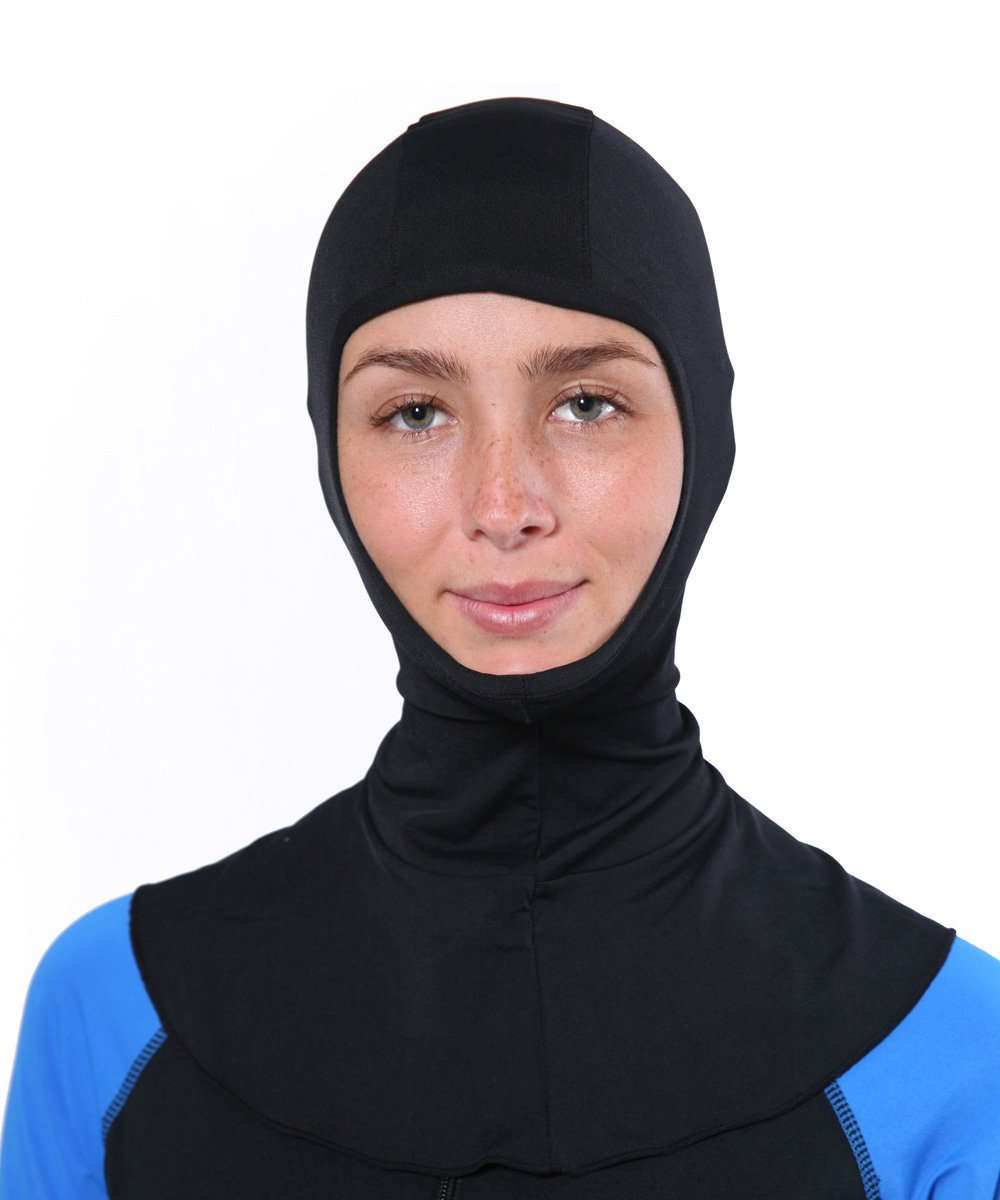 Sun Protective UV Hood Balaclava Chlorine Resistant UPF50+ Black S 1
