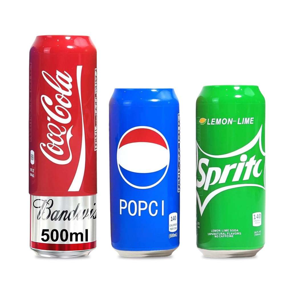 HASTHIP® 3Pcs Beverage Can Sleeves Anti-Slip Zip-top Can Wraps Creative Beer Can Cover Elastic Silicone Sleeves Fit for 500ml