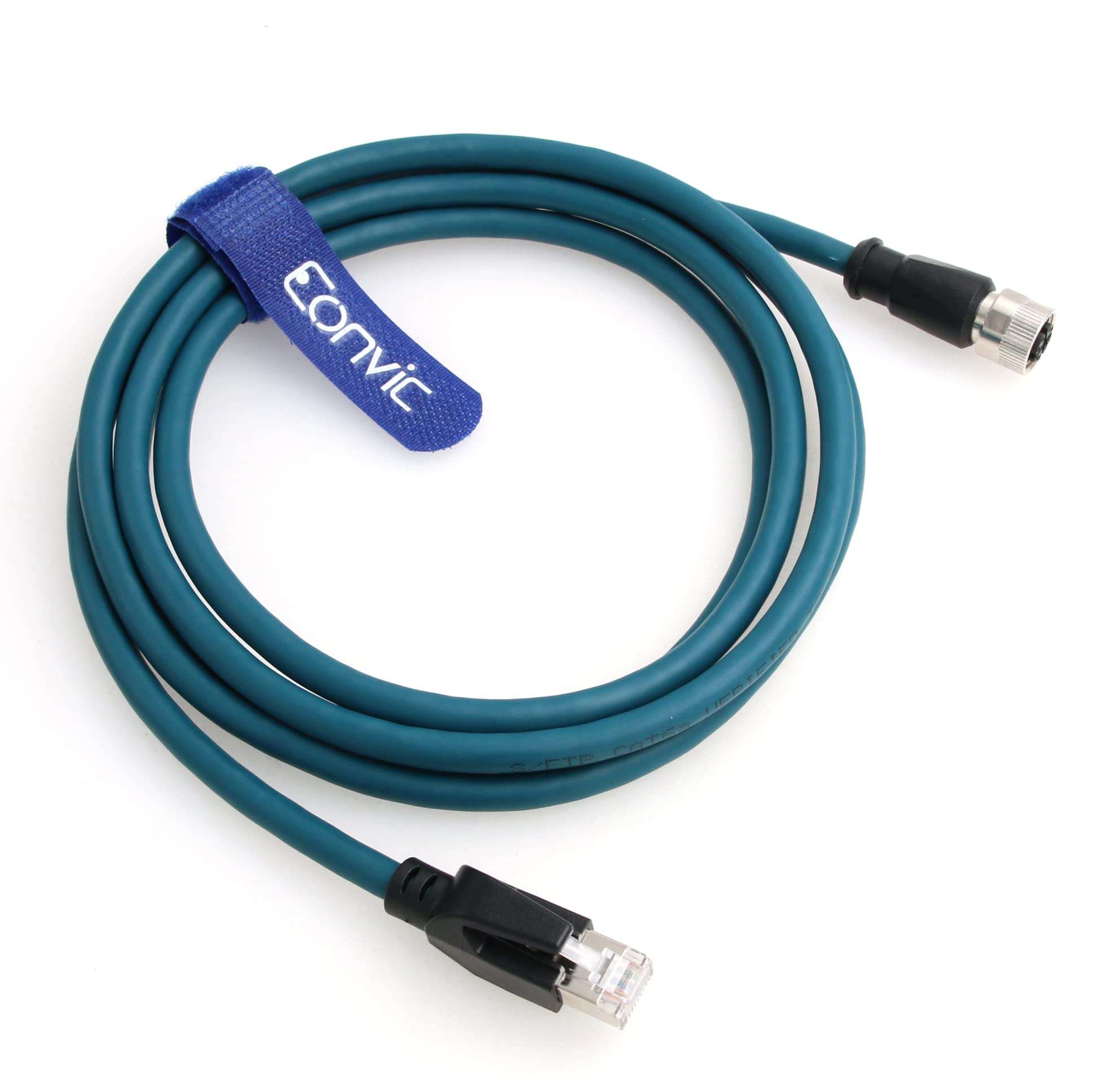 Eonvic M12 X Code 8 Pin Female to RJ45 Cat-7e High Flex Ethernet Cable for Cognex Industrial Camera (2M) 6