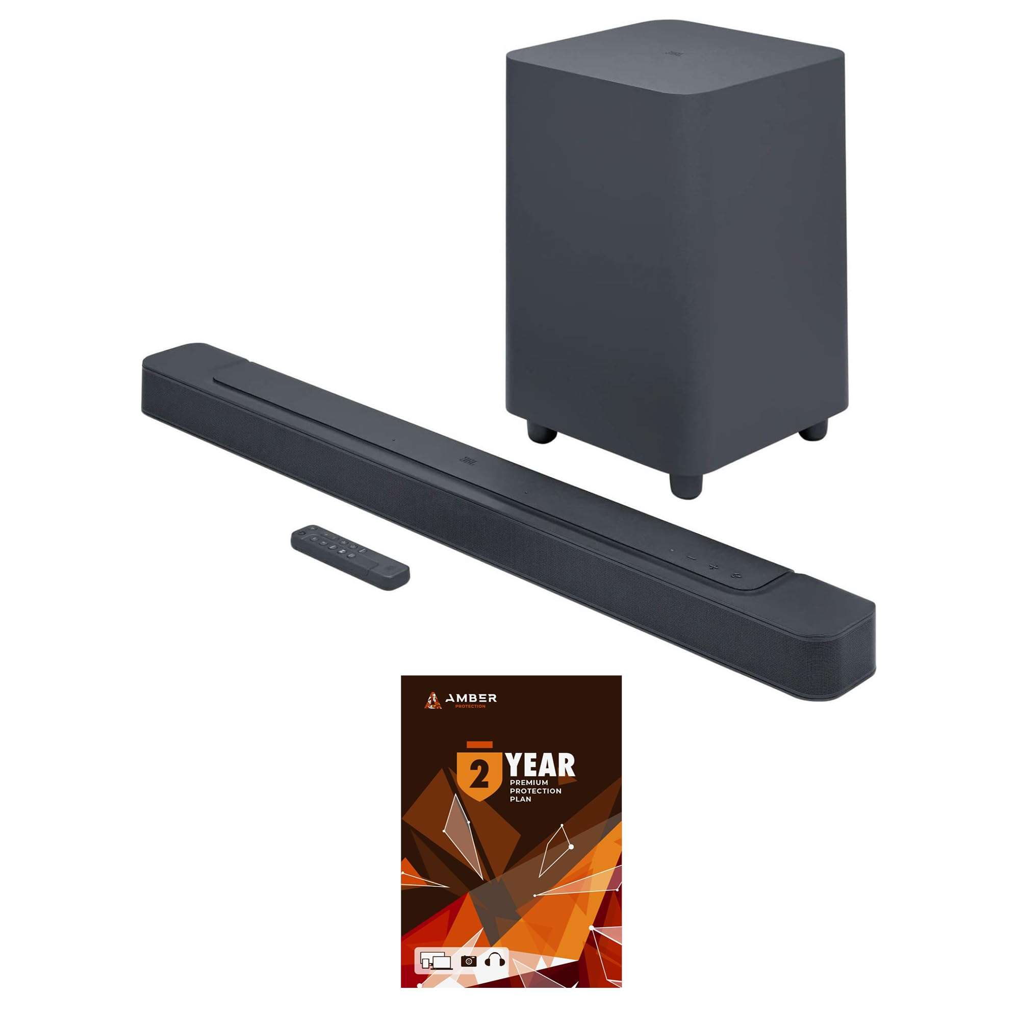 JBL BAR-500 5.1ch Soundbar and Subwoofer with MultiBeam and Dolby Atmos with 2 Year Amber Protection Plan (2022) 1
