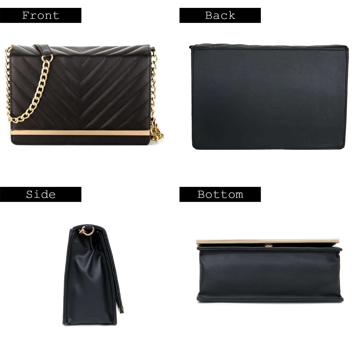 ADISA Women Sling Bag Black 4