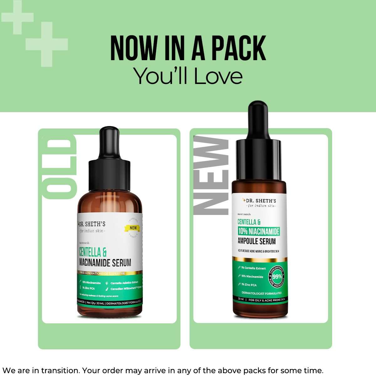 Dr. Sheth's Centella & 10% Niacinamide Face Serum | Oil & Sebum Control | Acne Scars, Acne Marks, Redness & Skin Irritation | Lightweight & Quick-Absorbing | Fades Discoloration & Improves Skin Texture | For All Skin Types | 30 ml 6