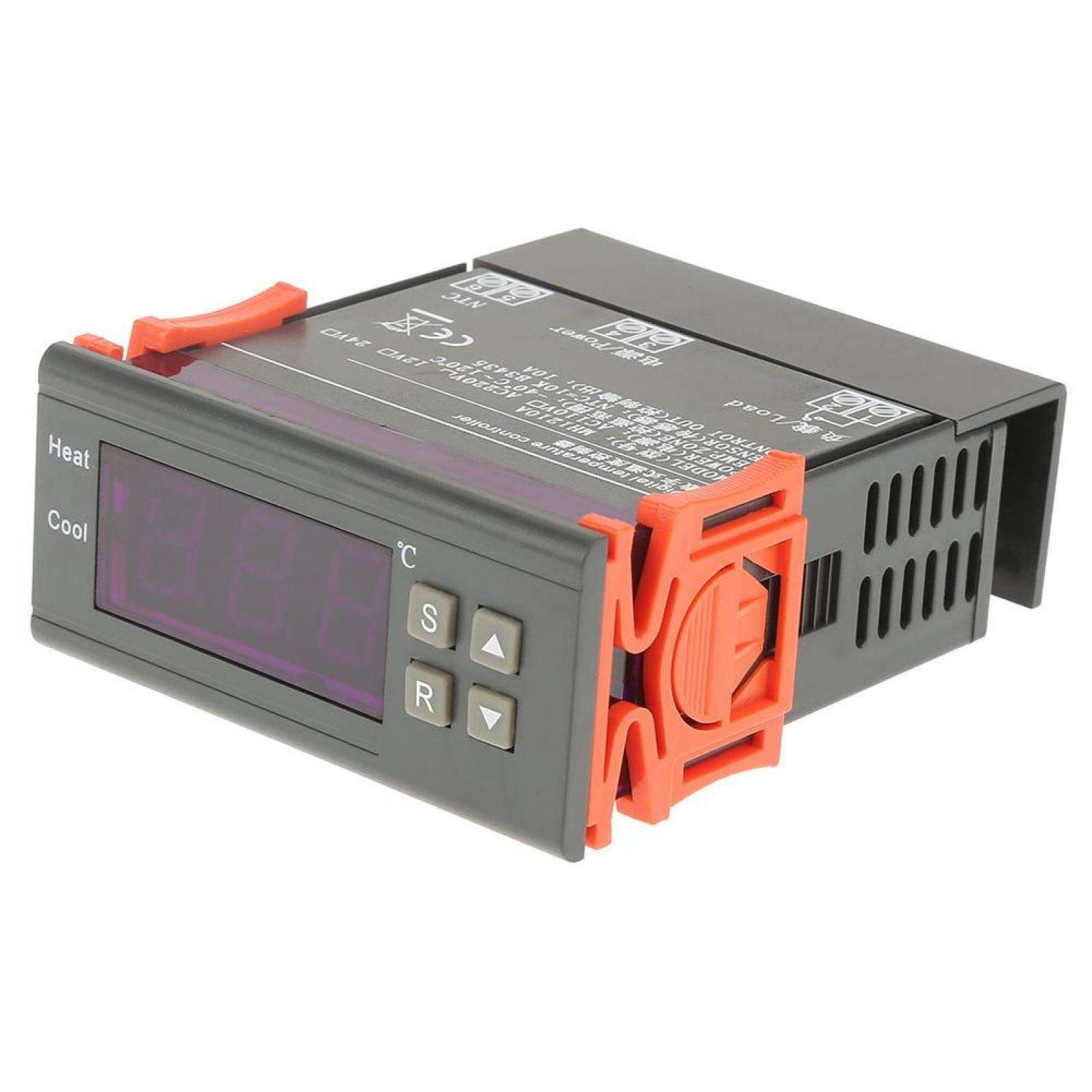 April Gift Digital LED Thermostat, Temperature Correction Digital Temperature Controller, Durable Cool Or Heat Automatically for Refrigeration Management Cold Storage(AC220V) 3