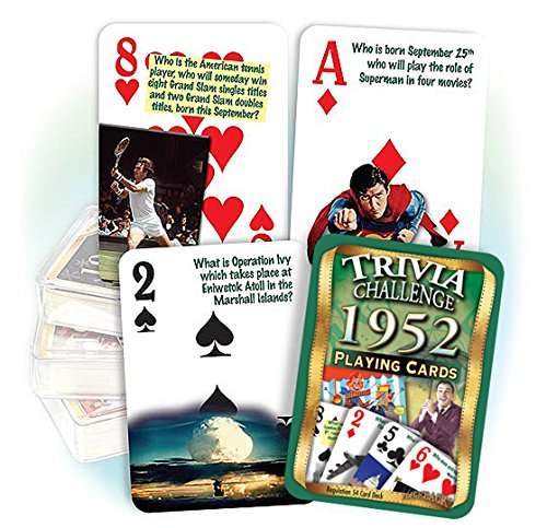 Flickback 1952 Trivia Playing Cards: Great Birthday 2