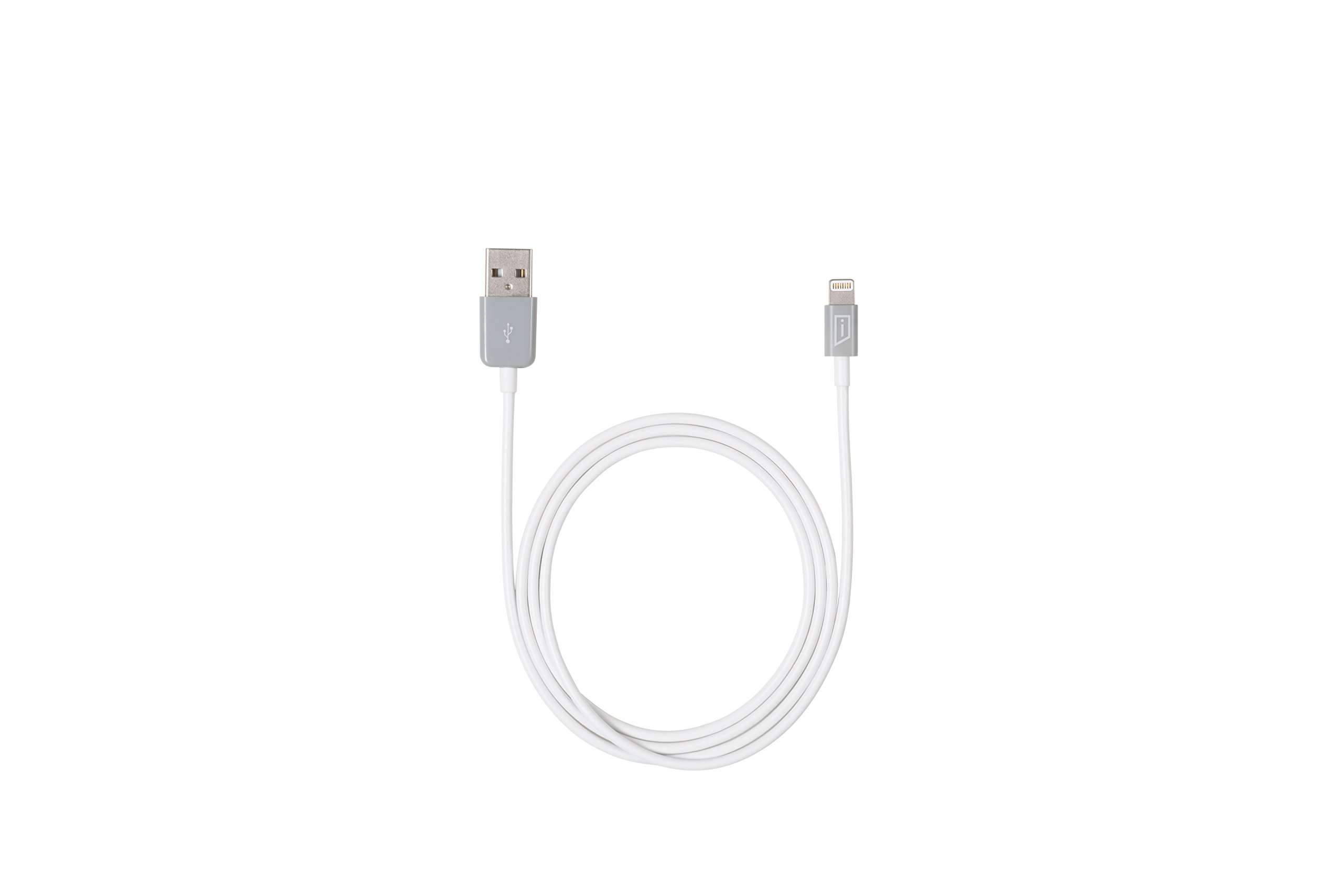 iStore Apple Certified Lightning Sync/Charge Cable, 3.3 Feet, White Grey (ACC96105CAI), White/Gray 1