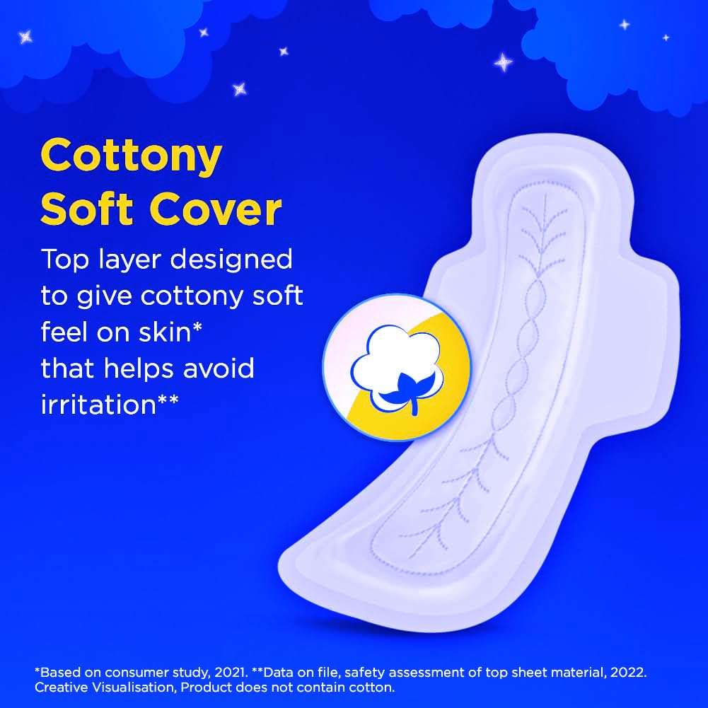 Skyyin Comfort Feeling Nights Sanitary Pads for Women 16 Pds (Buy 2 Get 1 Free) (8 pads) 6