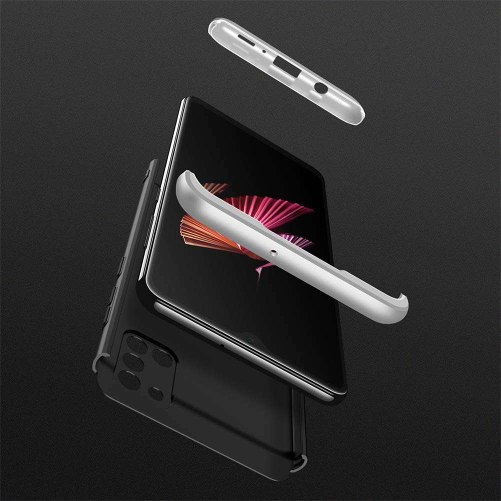 Compatible with Samsung Galaxy A31 Case,3 in 1 Slim Fit Electroplated Shockproof Phone Case Ultra Thin Hard PC Case Coated Non Slip Matte Surface Case Cover for Samsung A31 4