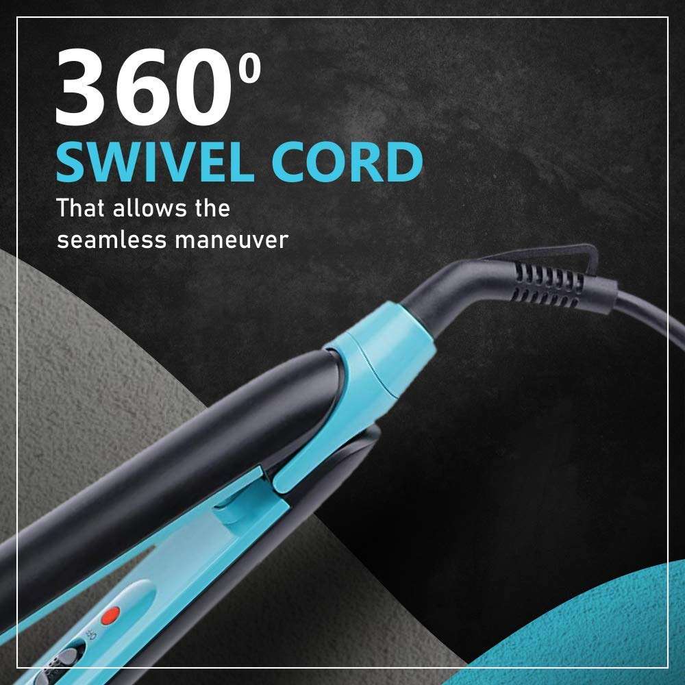 Wahl India Hair Straightener and Curl Comes with Ceramic Floating Long Plates (Black) 6