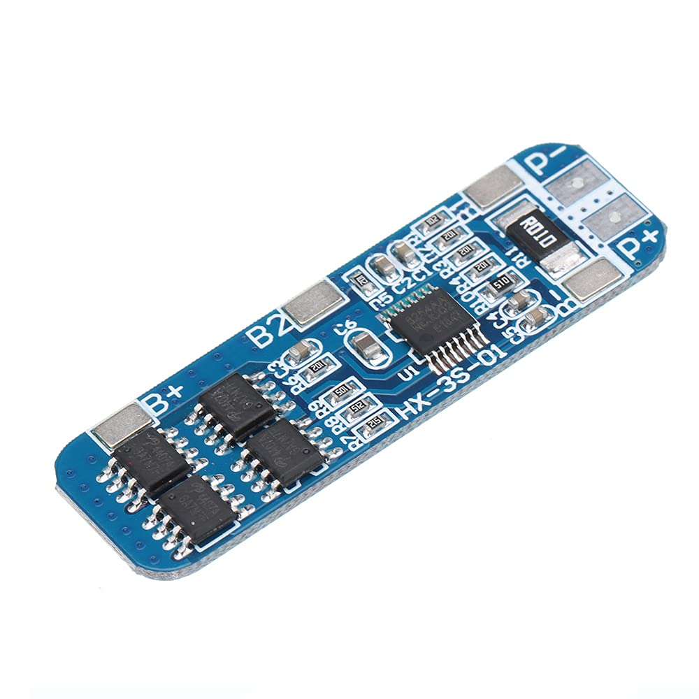 DollaTek 2Pcs 3S 12V 18650 10A BMS Charger Li-ion Lithium Battery Protection Board Circuit Board 10.8V 11.1V 12.6V 4