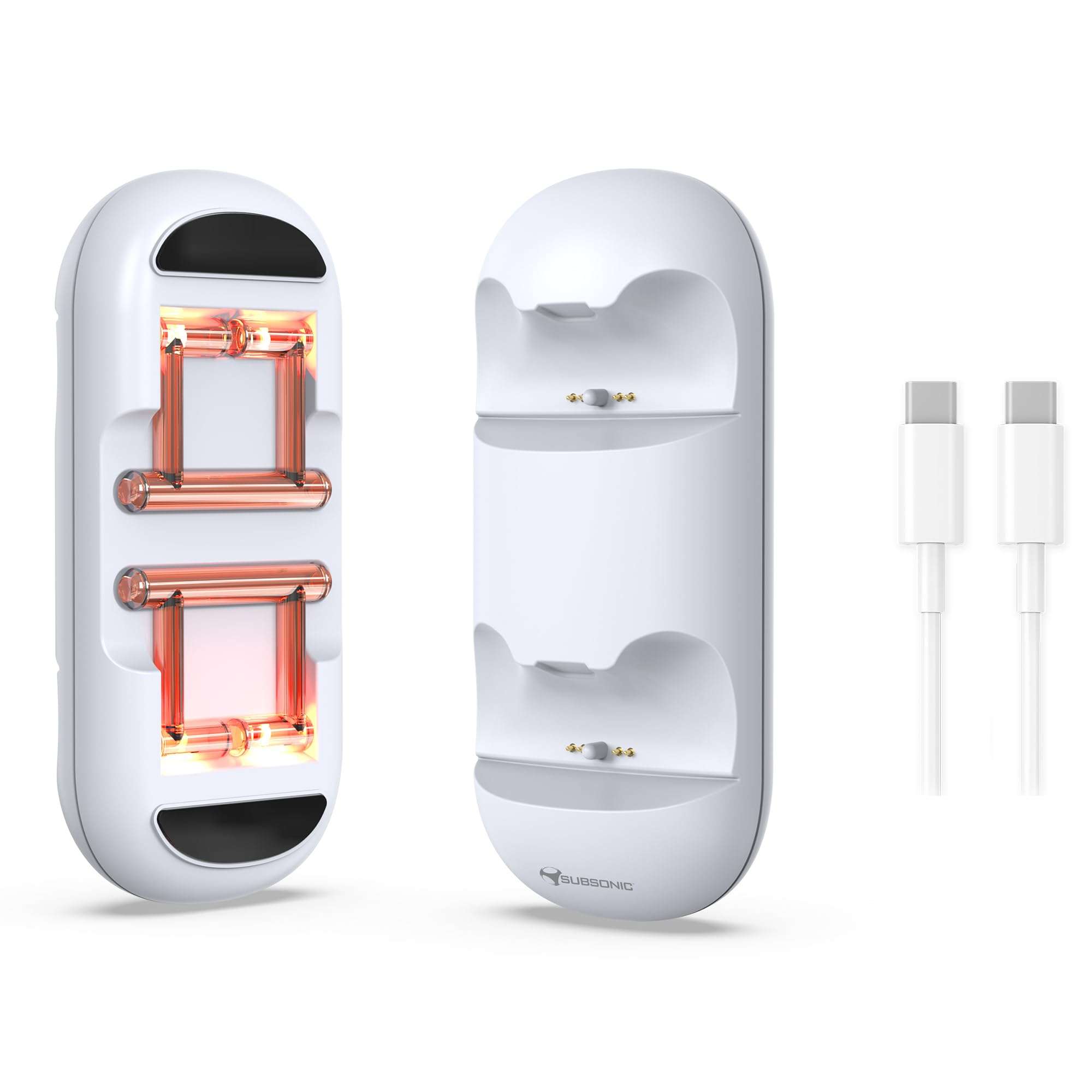 Subsonic - PS5 Controller Charger, Compact Charging Station for PS5 Dualsense Controller, Ps5 Charger for Dual PS5 Controller, PS5 Charging Station with USB-c Cable 4