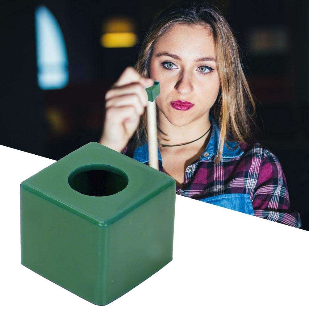 T best Billiard Chalk Holder, Portable Lightweight Snooker Cue Chalk Holder Billiard Pool Cue Chalks Carrier Case Protective Cover Billiard Accessory(Green) 6