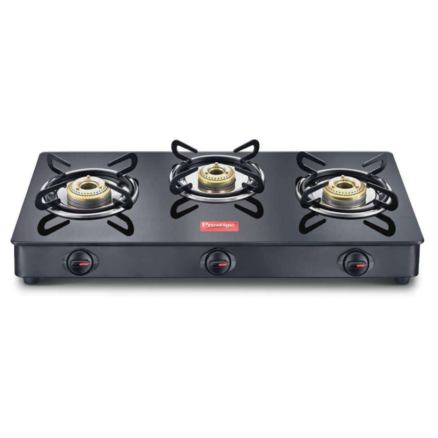Prestige Omega Select Plus Residue Free Non-Stick Kitchen Set, 3-Pieces + IRIS LPG Gas Stove, 3 Burner, Black 6