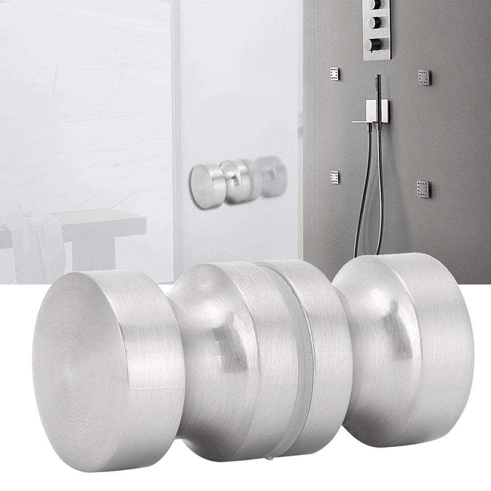 Shower Door Handle, Sliding Shower Doors Knob Pull Hardware Replacement Parts for Bathroom Glass Doors, for Showcase Shower Room Bathroom Handle Door Knob 6