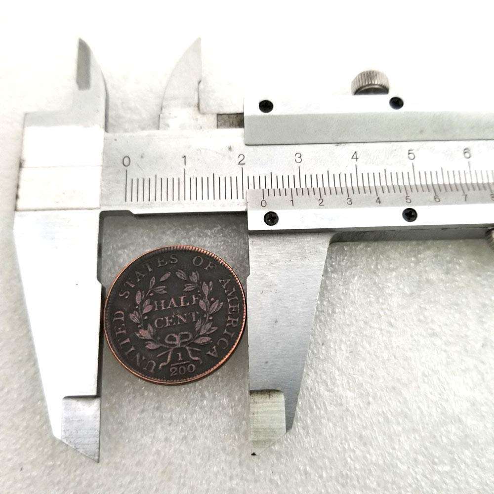 MarshLing 1803 Best Half-Cent Nickel US Coin -Commemorative Old Coins Collecting-Uncirculated Morgan Dollars Favors US Coin for Dad/Boyfriends/Husband Gift Forever 4