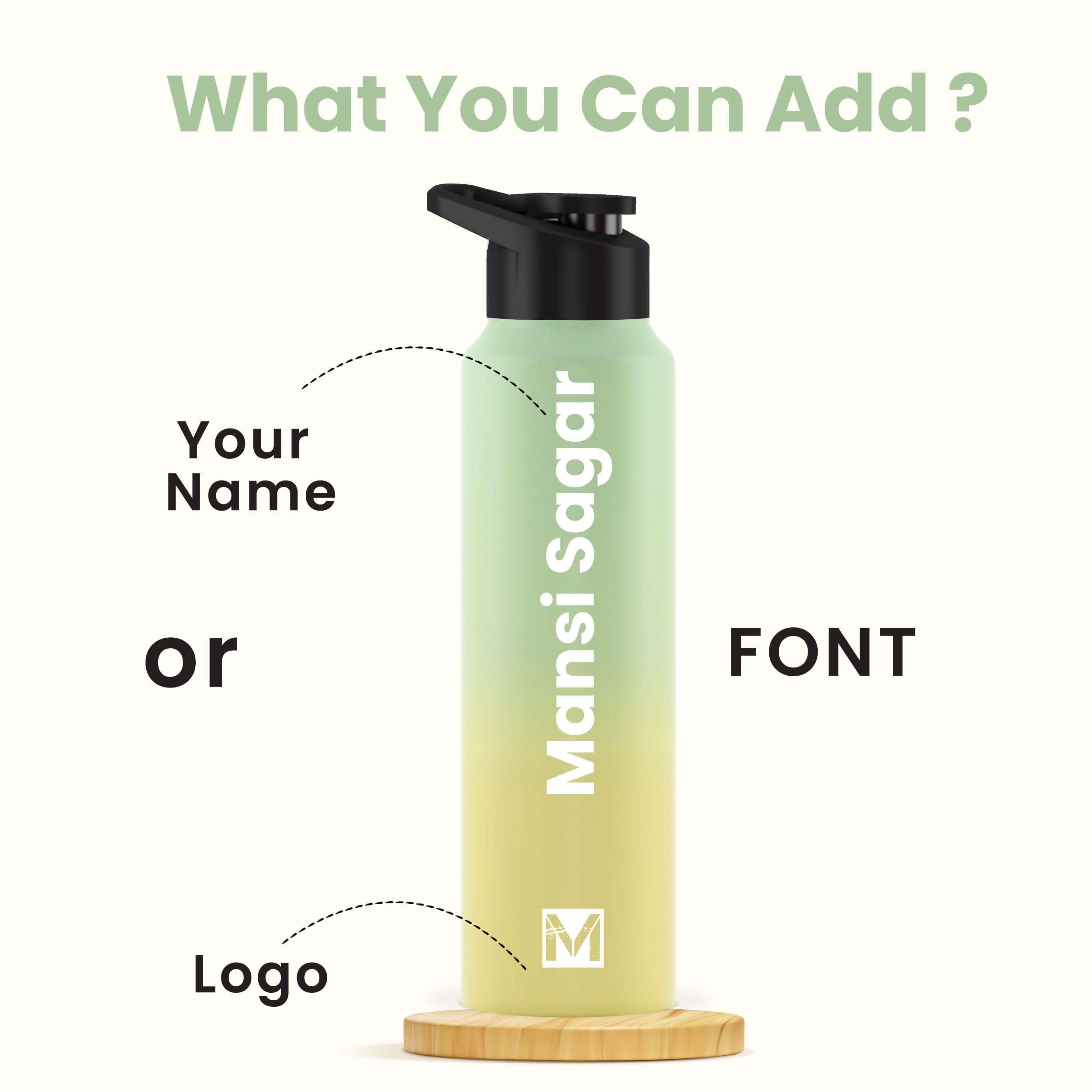 Speedex 1 Litre Customized Water Bottles with Name, Personalized Gifts for Men, Women, Boys, Girls & Kids, Customised Stainless Steel 1 Ltr Bottle for Birthdays, Anniversaries Etc, Grey 6