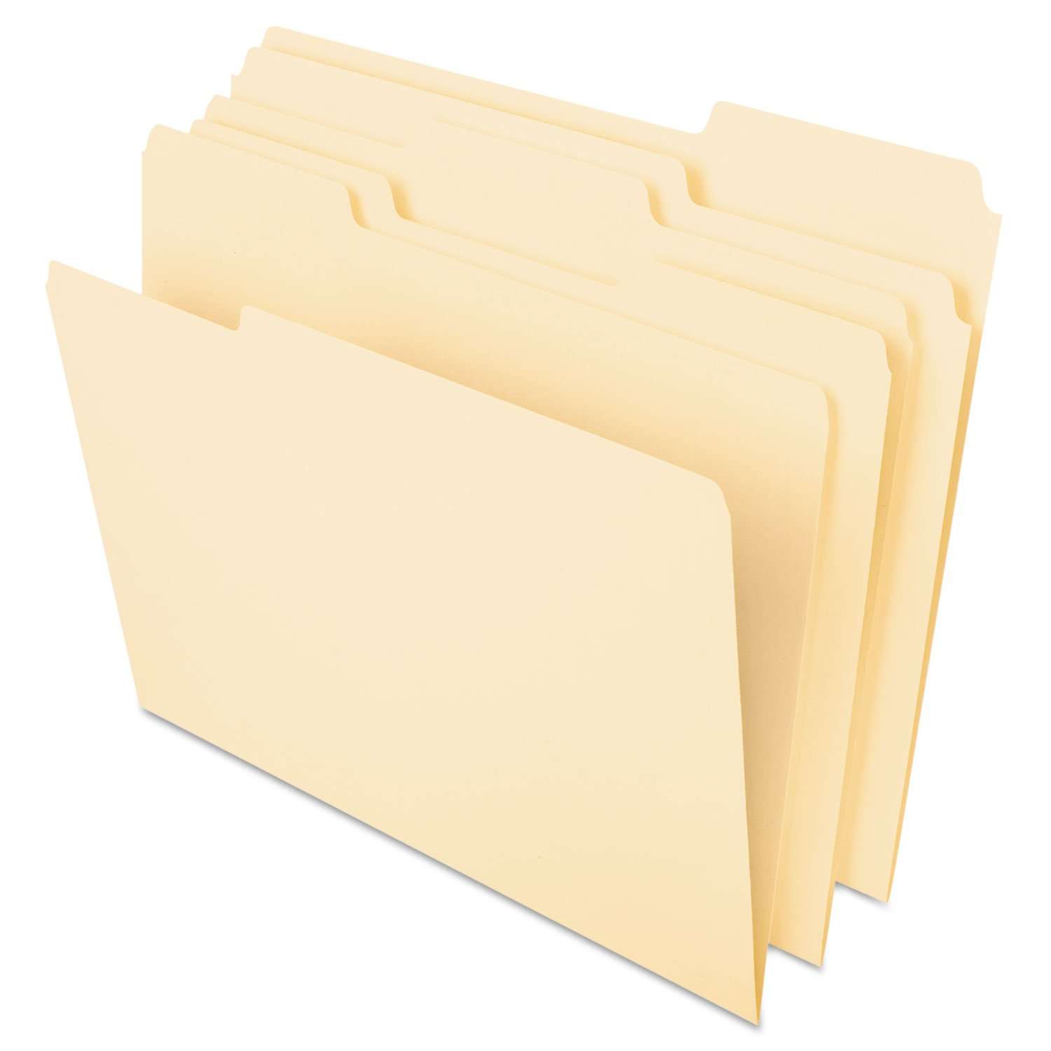 Pendaflex File Folders, Letter Size, 1/3 Cut, Manila, 100 per Box (752 1/3) 3