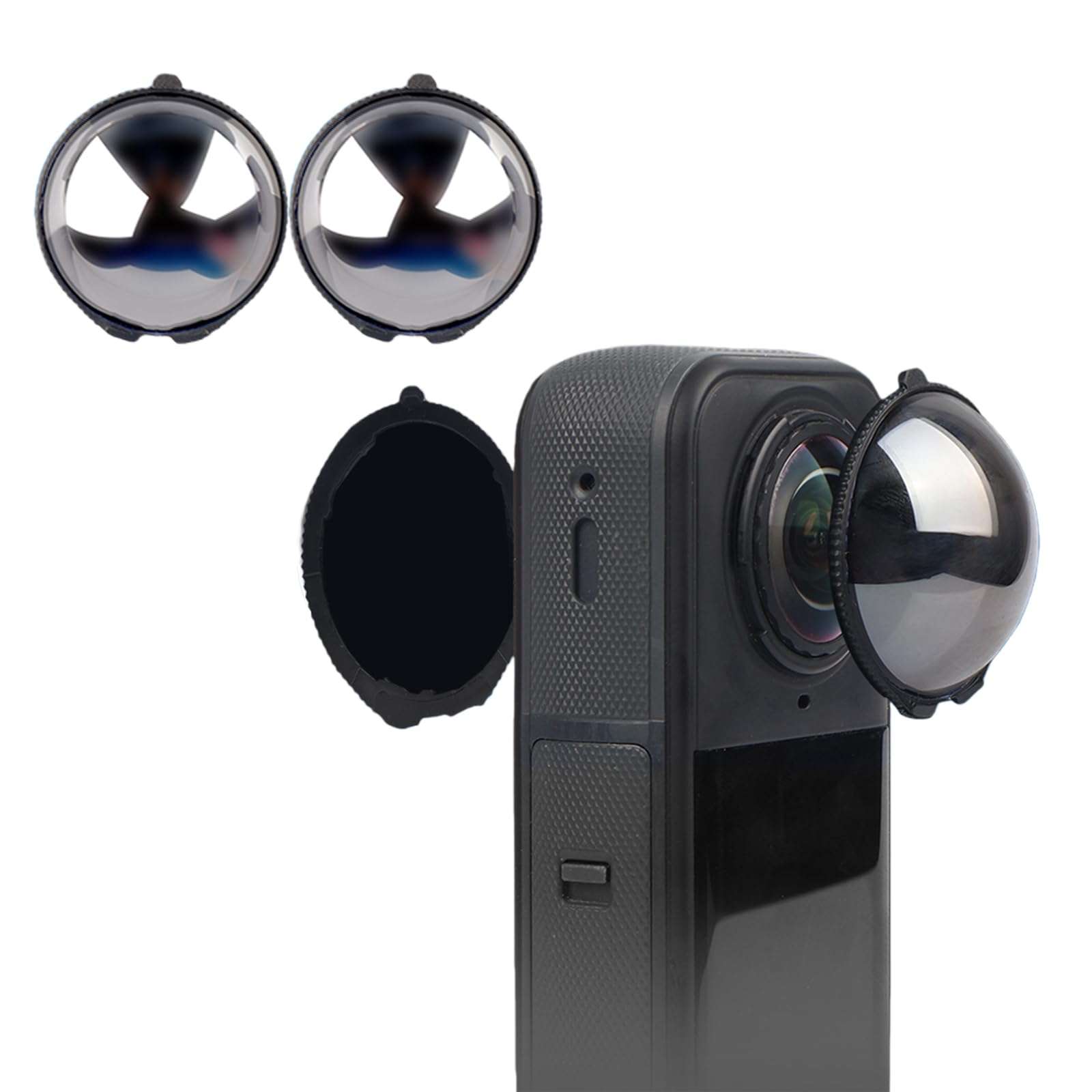 Insta 360 X5 ND64 Filter,6-Stop Light Reduction Lens,Auto-Detect,Neutral Density,Multicoated Optical Glass for X5 Action Camera Accessories(2 Pack) 1