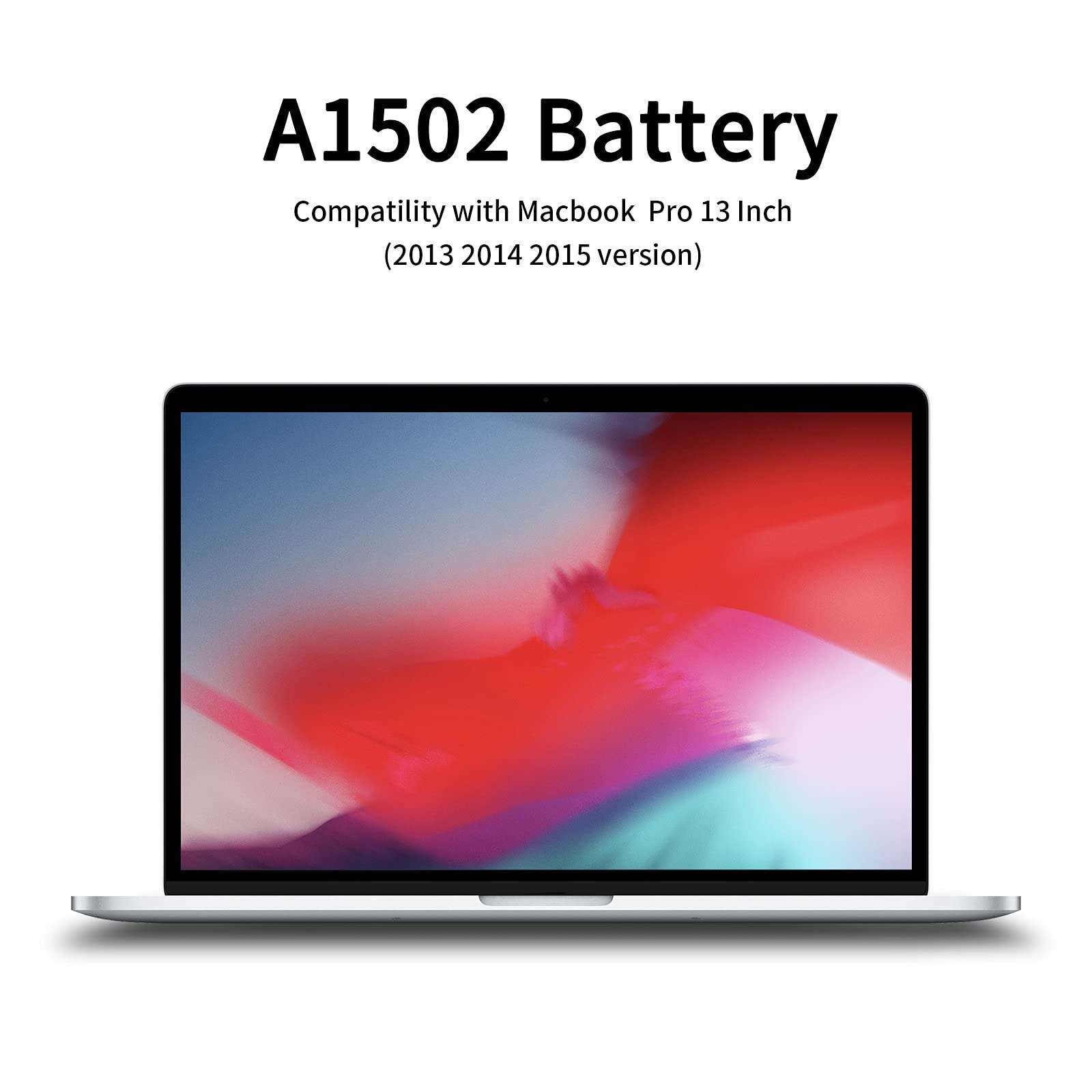 POWERWOO A1502 A1582 Battery for MacBook Pro 13 inch Retina (Early 2015, Mid 2014, Late 2013) A1493 Battery Replacement - High Performance [11.42V/ 74.9Wh] 2