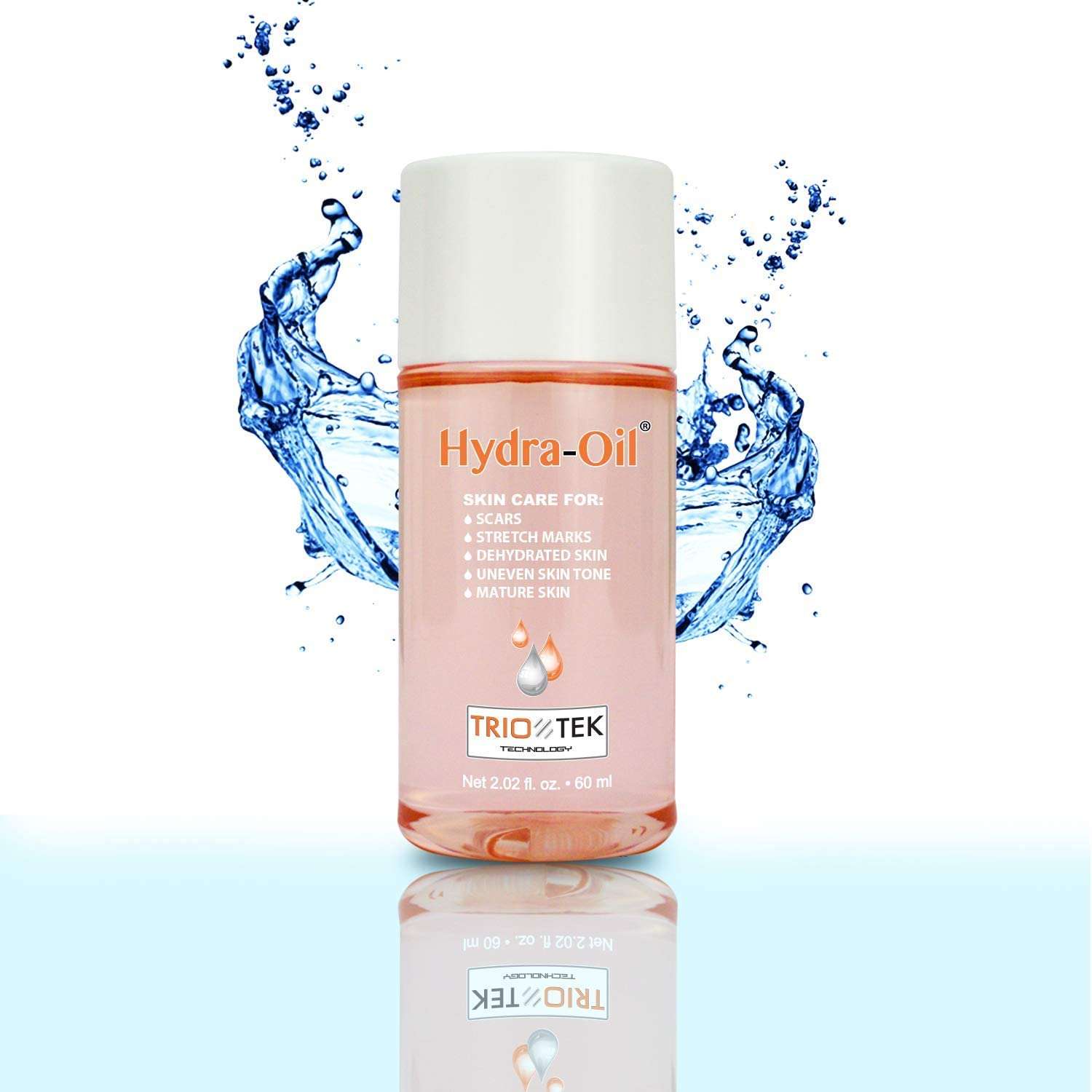 Hydra-Oil Scar Removal Serum - Scar Treatment for Face and Body - 50 ml Hydrating Oil for Acne Scar Remover, Stretch Mark Removal, and to Lighten Dark Spots - Vitamin E & A