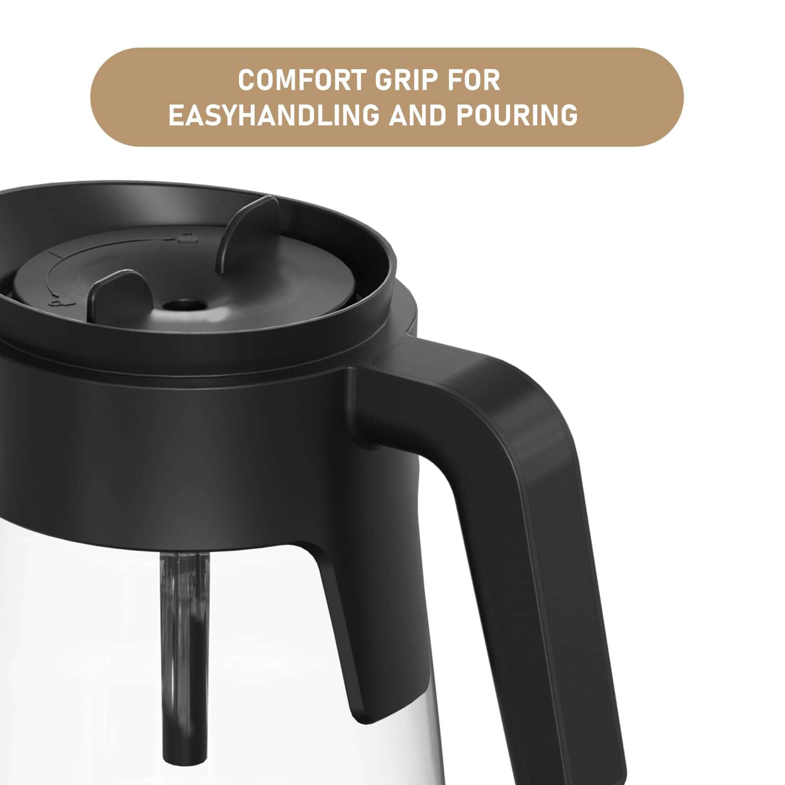 12 Cup Coffee Maker Carafe Replacement Pot Compatible with Ninja Coffee Maker CFP101 CFP201 CFP301 CFN601 CM401 CFP200 CFP250A CFP300 CFP305 CFP307 CFN602 CM400 CM401 CF090 CF091 CF092 5