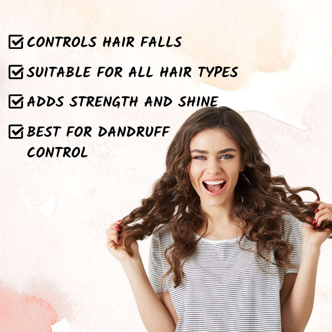 Flowraa Hibiscus Hair Oil for Dandruff Free Healthy, Strong & Long Hair 200ml 3