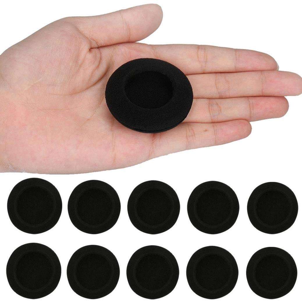 Foam Ear Pad Replacement Cushions, Headphone Earphone Headset Disposable Sponge Covers (60mm - 2.4") 10 Pairs 4