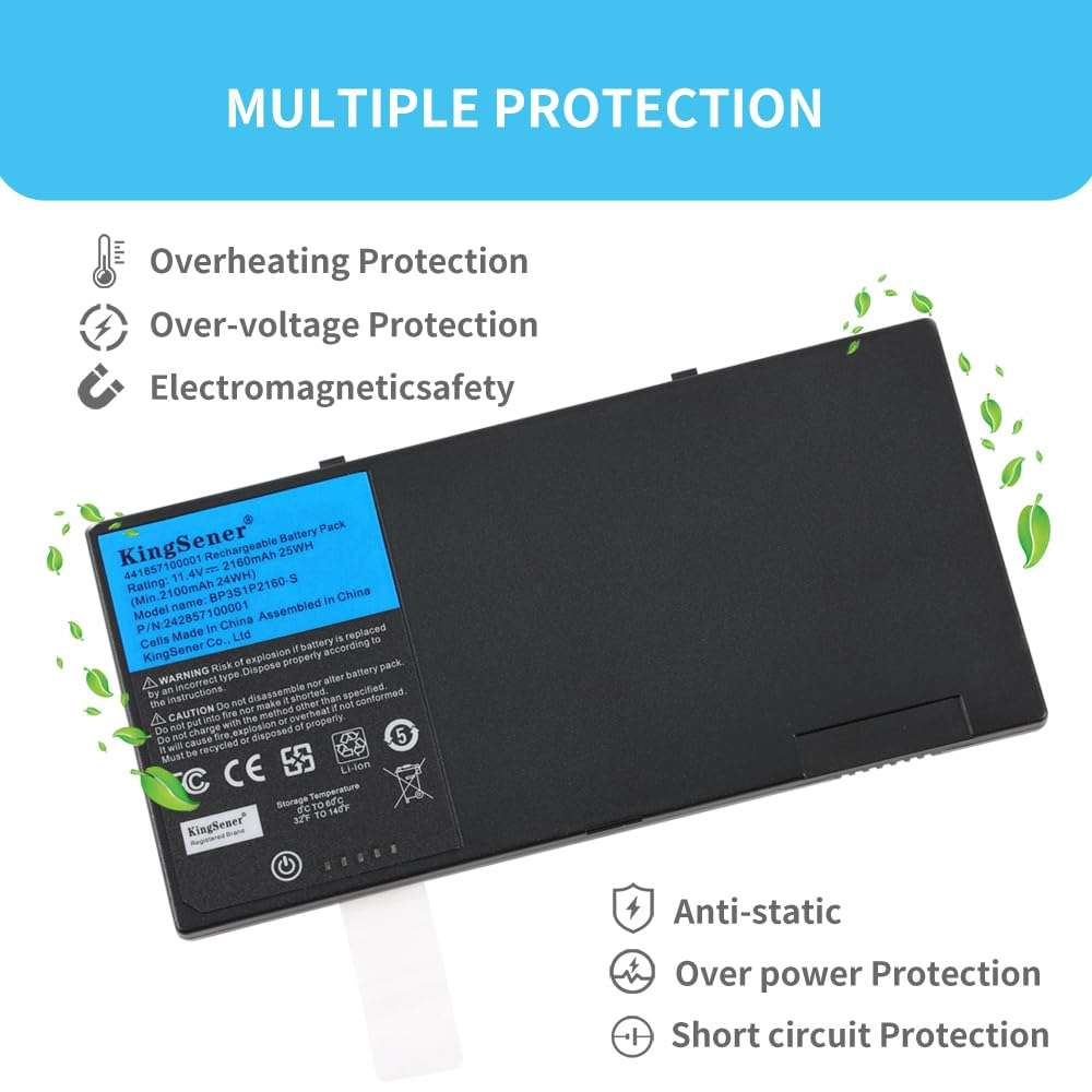 KingSener BP3S1P2160-S Battery for GETAC F110 Tablet BP3S1P2160 BP3S1P2160-S Bateria 11.4V 2160mAh 24WH 4