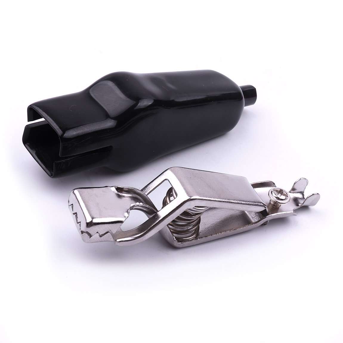 ATOPLEE 20PCS Alligator Clips Electrical,20A Insulated Spring Loaded Alligator Clamps,Truck Car Battery Heavy Duty Alligator Clips for Electrical Testing, Circuit Connection, Experiment 4