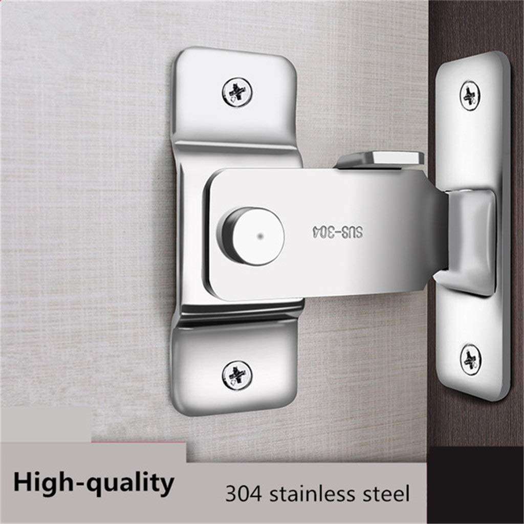 KMZSHPJNY Large Hasp Latches 304 Stainless Steel Sliding Door Chain Locks Security Tools Hardware for Barn Sliding Door Latch 5