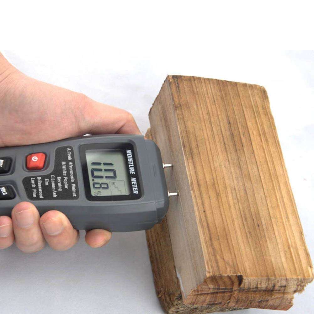 CICIN Moisture Meter for Wood, Double Pin Type Measure Firewood/Furniture/Floor/Trees/Carton/Soil Moisture Content Meter 2