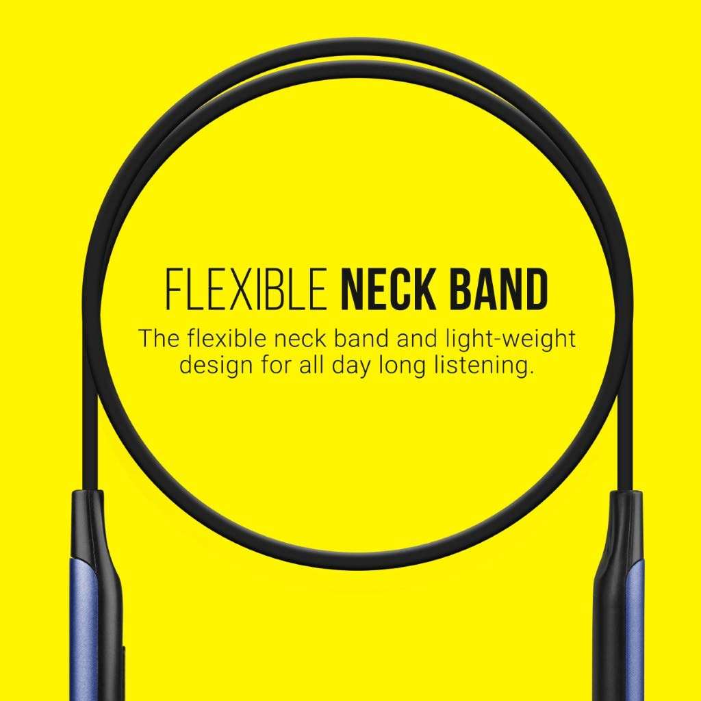 ZEBRONICS Zeb-Lark ​Wireless ​in Ear​ ​Neckband Earphone​ ​with BT 5.0, Rapid Fast Charging, Up to 17H Battery Life, Dual Pairing, Call Function, Splash Proof, Magnetic Earpiece (Blue) 4