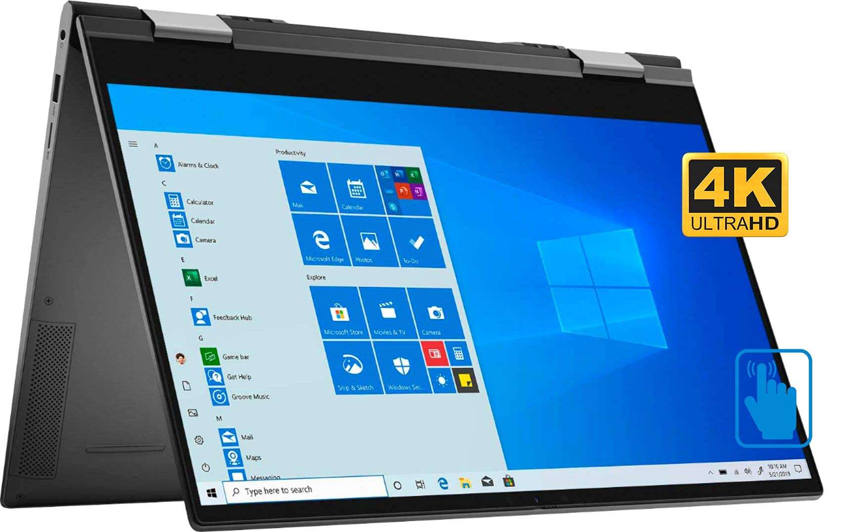 Dell Inspiron 7506 2-in-1 Convertible Laptop, 15.6" 4K UHD (3840x2160) Touch, Intel i7-1165G7, 16GB RAM, 1TB SSD, IR Cam, Fingerprint Reader, Win 10 (Renewed) 2