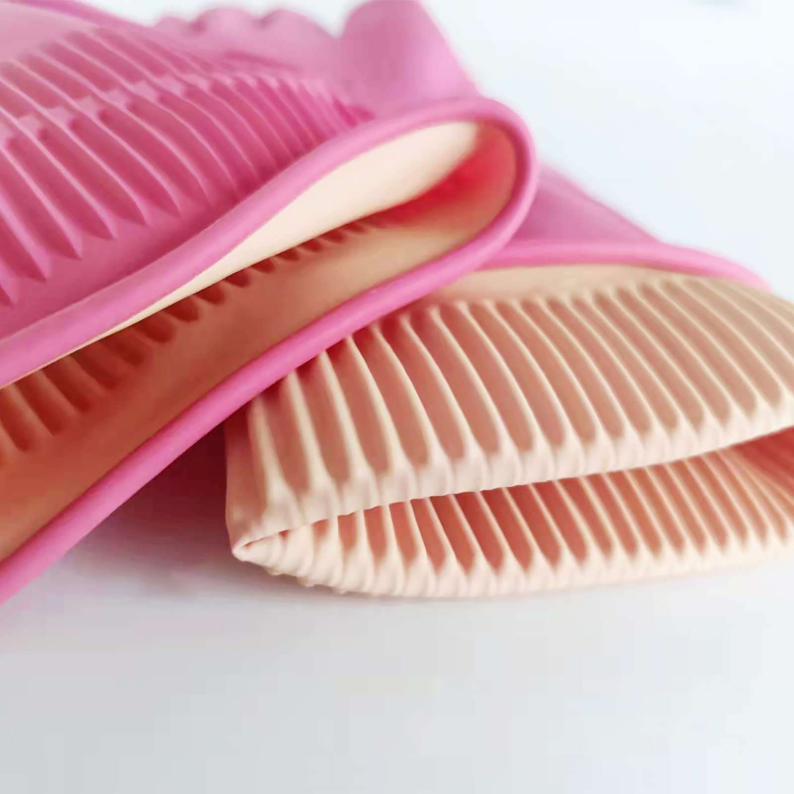 Cleaning Rubber Gloves,Reusable Dishwashing Gloves for Housework, Kichen, Bathroom (Pink(1 pair),S) 6