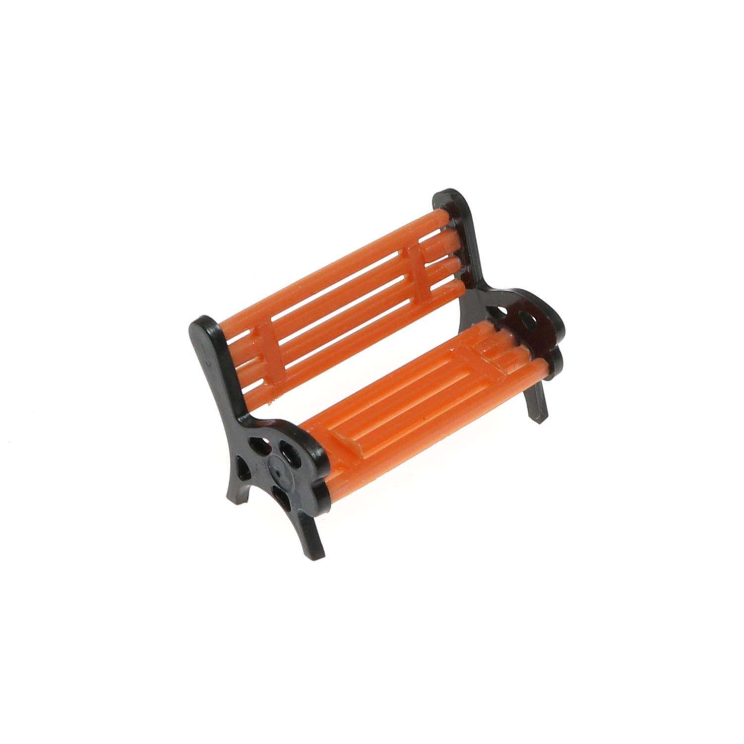 Maxmoral 10PCS Model Train Platform Park Street Seat Bench Chairs Park Bench Model for Model Train Landscape Railway 4