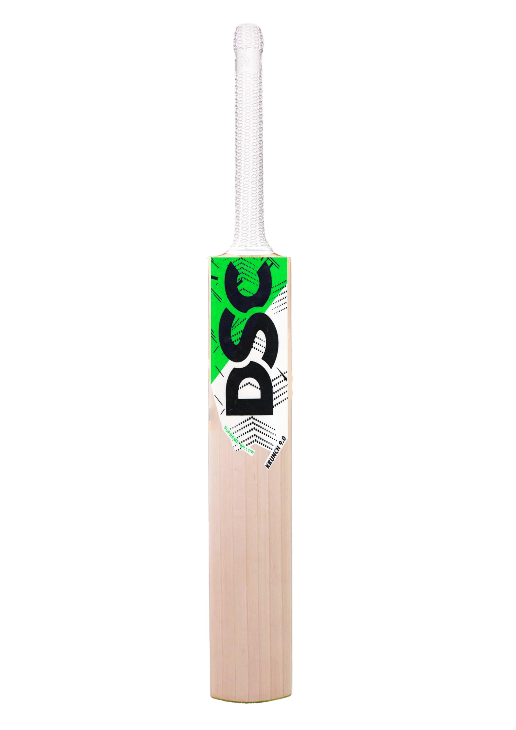 Florence Bat Poplar Willow Full Size Tennis Cricket Bat Suitable for Street, Beach Cricket, Tournaments Practice Bat, 11 Inches Poplar Handle ONLY for Tennis Ball (Green Bat) 2